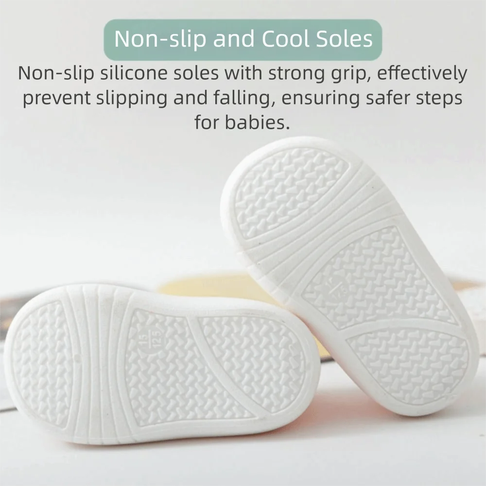 Mesh Design Breathable Mesh Baby Shoes Anti-slip Bottom Soft Sole Non-slip Baby Shoes Lightweight Breathable Fabric