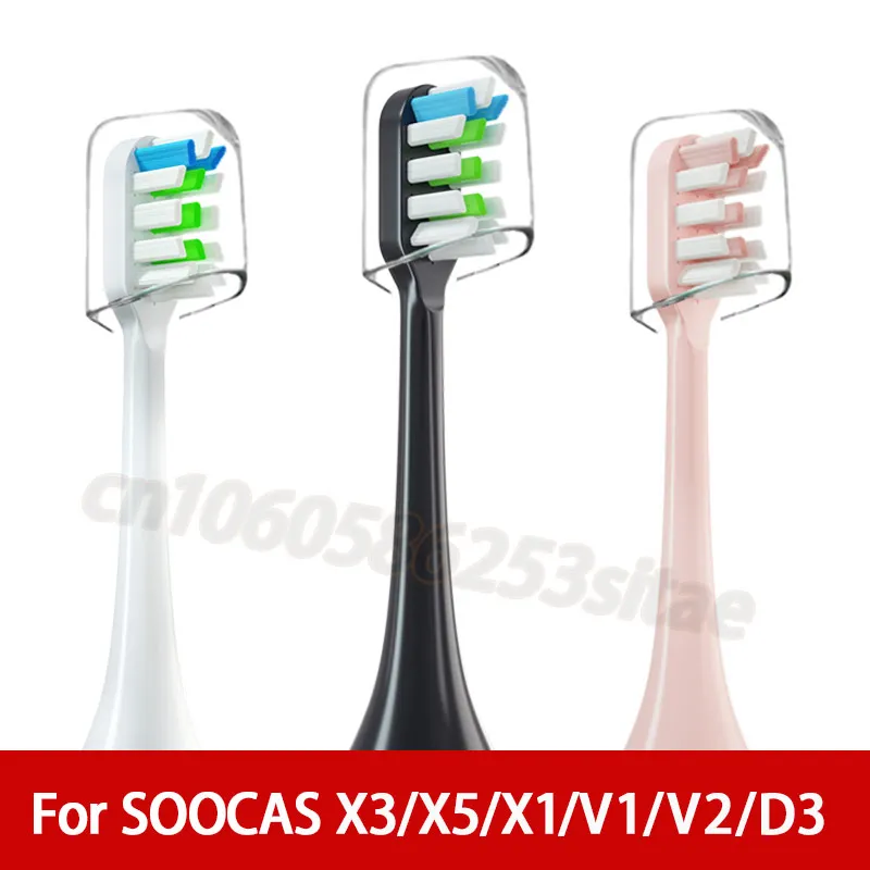 Replacement Brush Head For Soocas X5 X3 X1 X3U X3Pro V2 Soft Dupont Bristle Replaceable Heads Vacuum SOOCAS Replacement Nozzles