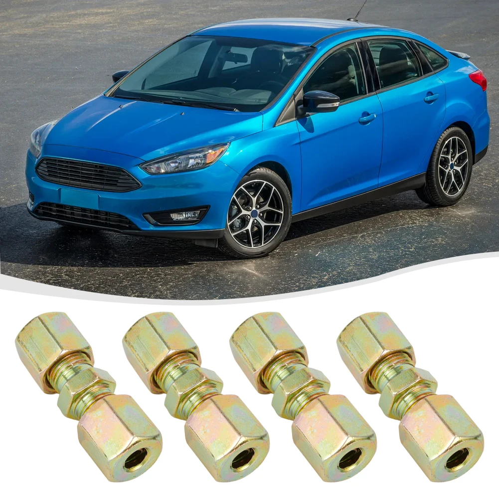 

Connector Brake Line Connector Brake Line Brake Line Connector Galvanized Iron For Brake Pipe 4.75mm Brand New