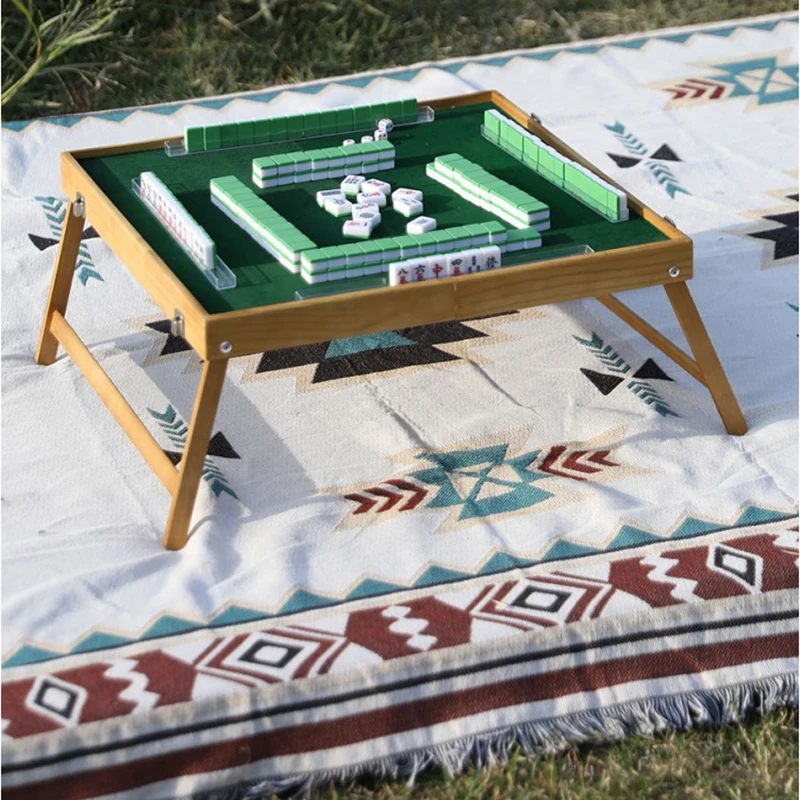 

Мини Портативный маджонг 30 мм Высокое качество 144 шт. плитка Маджонга складной стол Маджонга китайские путешествия смешная семейная настольная игра MJ29