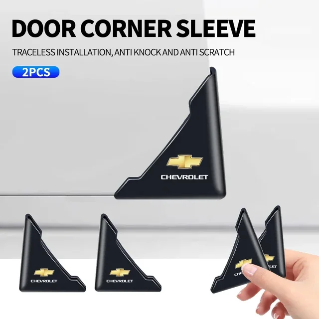 2PCS Silicone Car Door Corner Cover Bumper Collision Anti-scratch Protector For Chevrolet Cruze Aveo Captiva Lacetti accessories