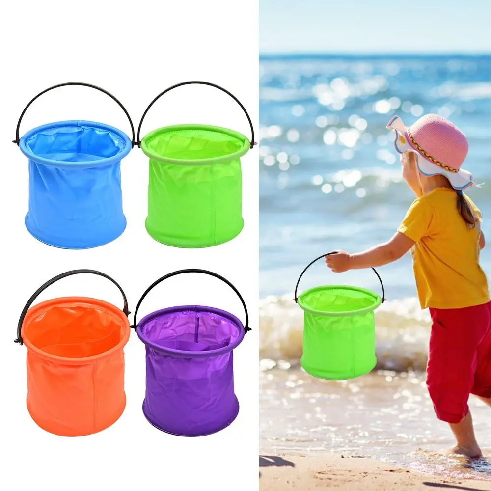 

Fishing Accessories Outdoor Acctivity Portable Water Bucket Drawing Wash Pen Barrel Beach Game With Partition Layer