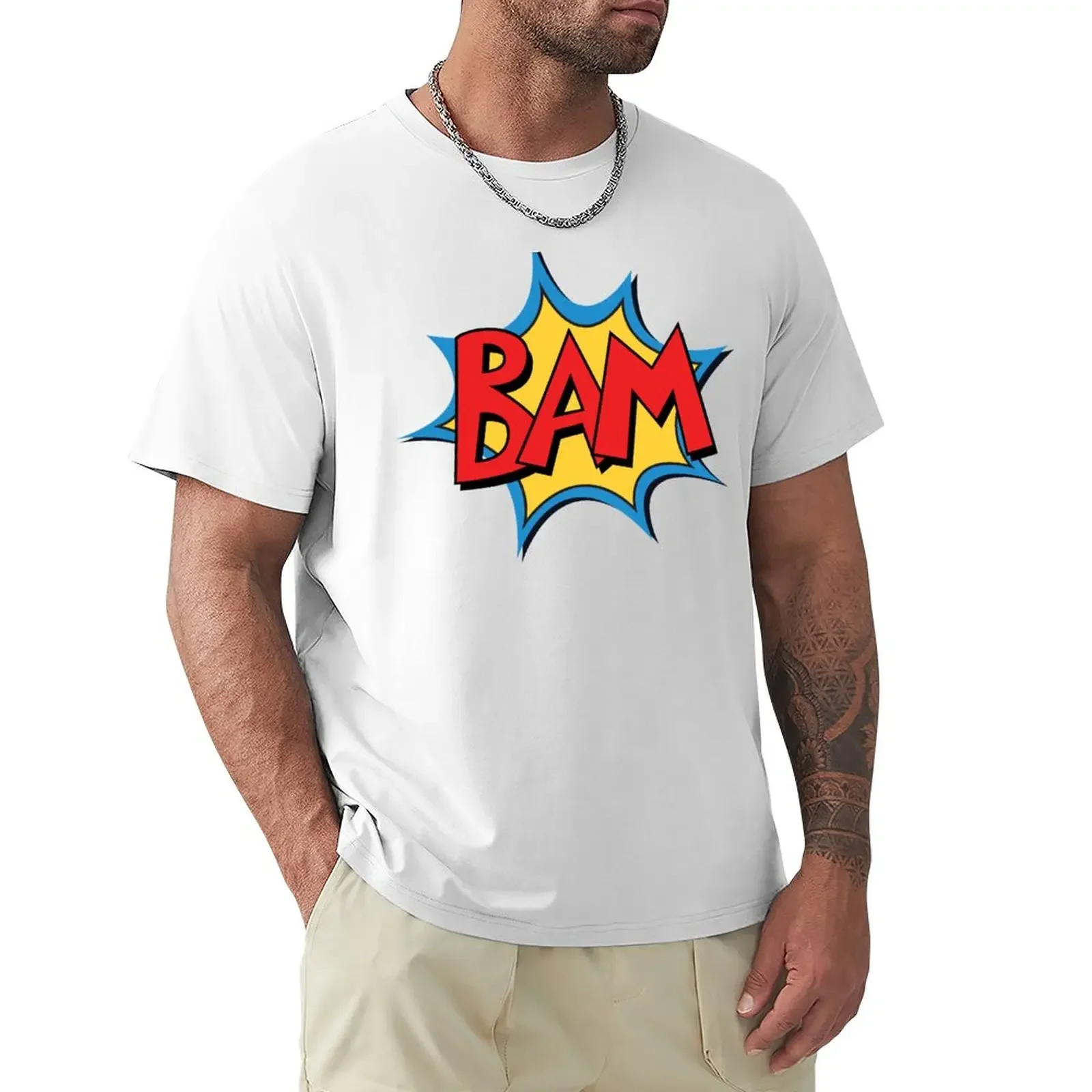 

COMIC BOOK: BAM! T-Shirt anime clothes Blouse workout shirts for men