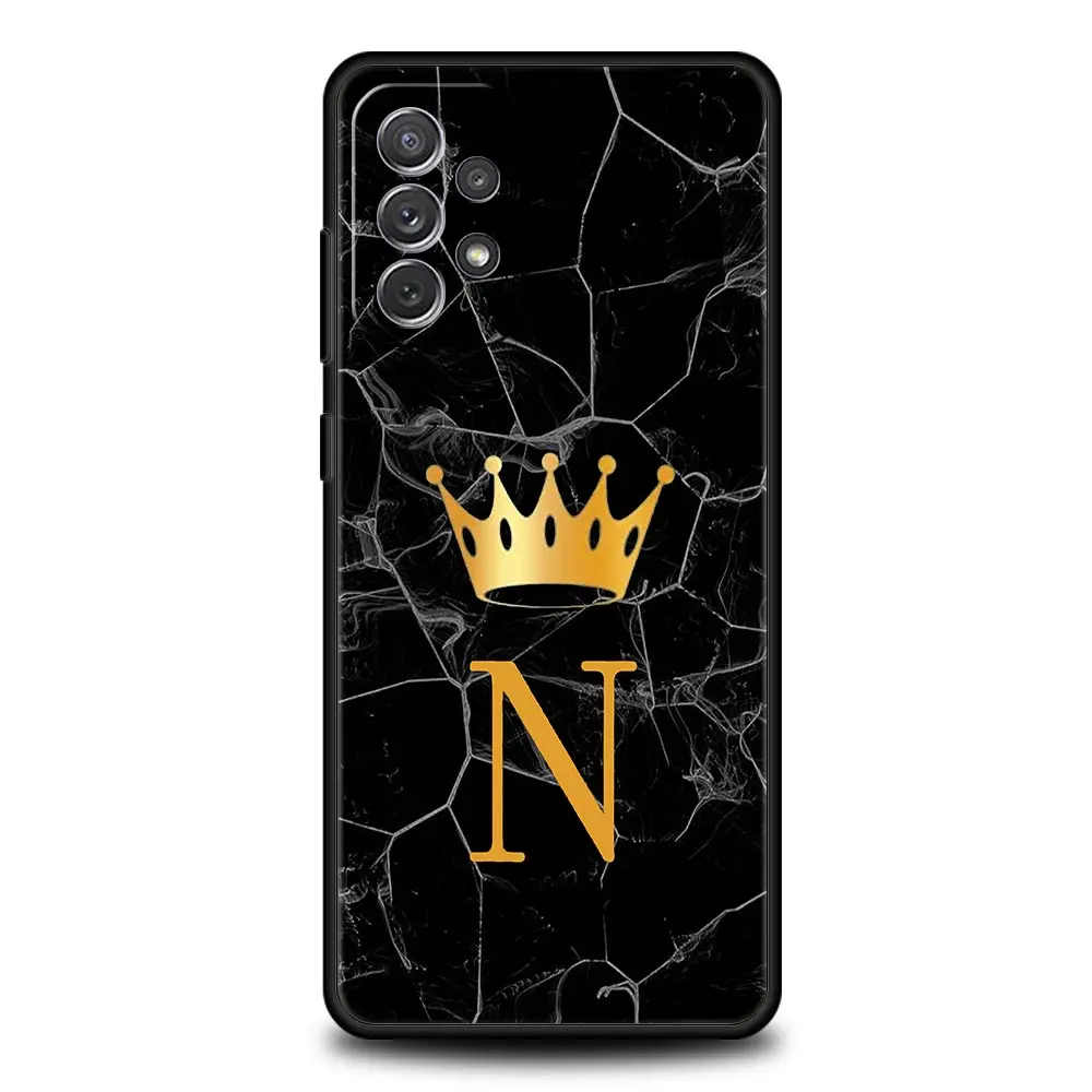 Personalized Alphabet Crown Phone Case Cover