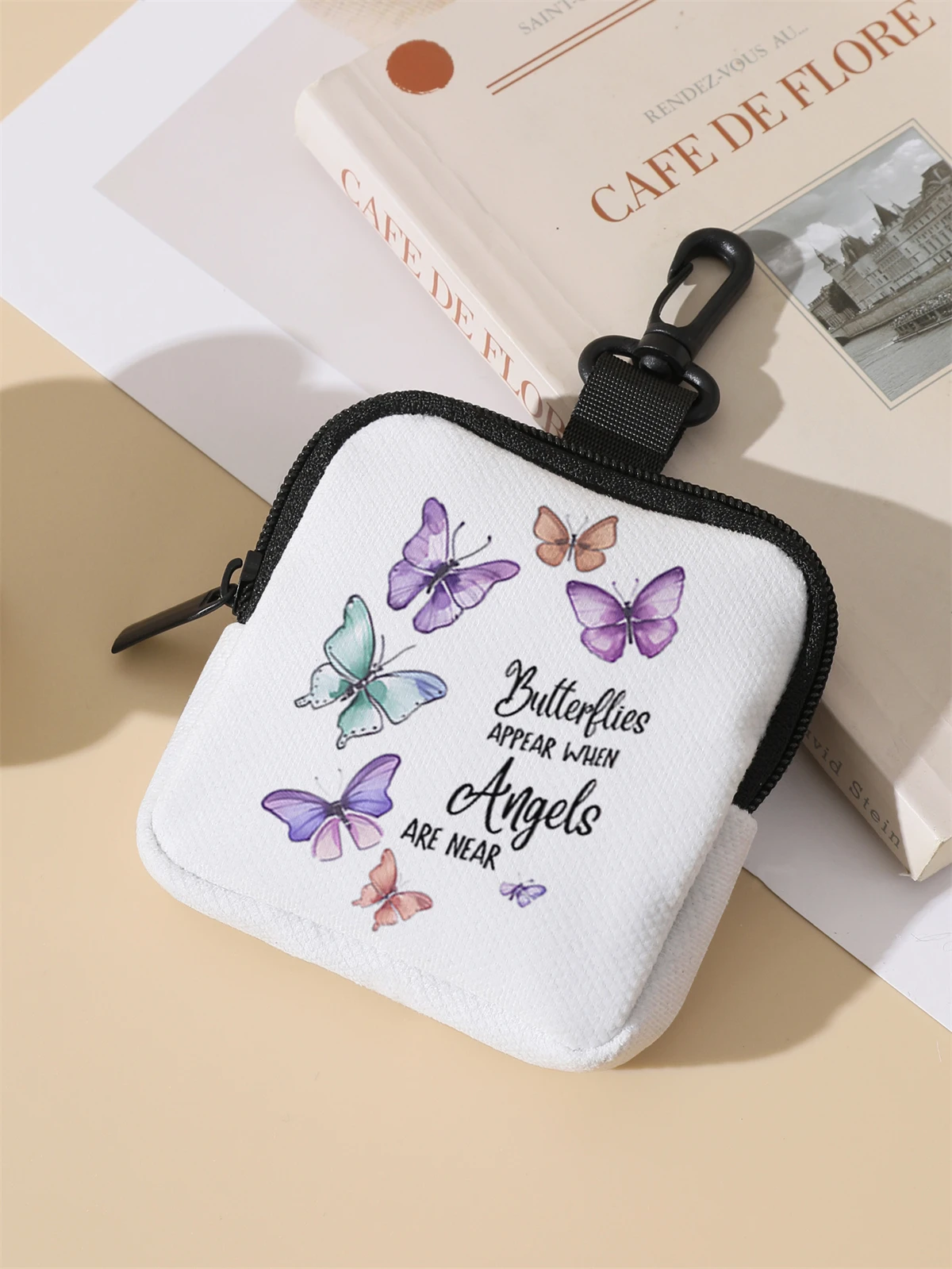Butterfly patterned large capacity coin wallets, digital printed coin wallets, and storage bags are ideal choices for gifts