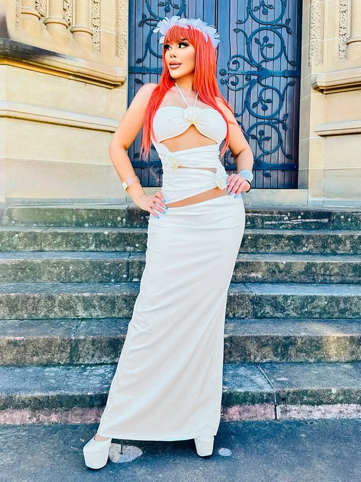 Vestido Largo A Cuadros Para Mujer, Con Tirantes Delgados