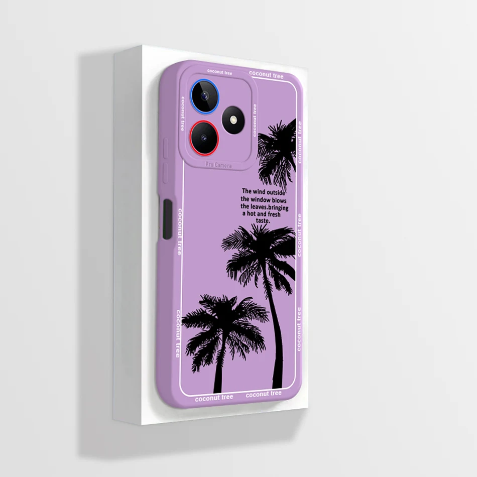 Elegant Floral Phone Case with Full Camera Protection - Realme Note 50