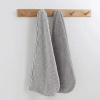 Wholesale of New Gray Bamboo Charcoal Dry Hair Caps, Soft Water Absorbing Shower Caps,home and Daily Dry Hair Towels 4