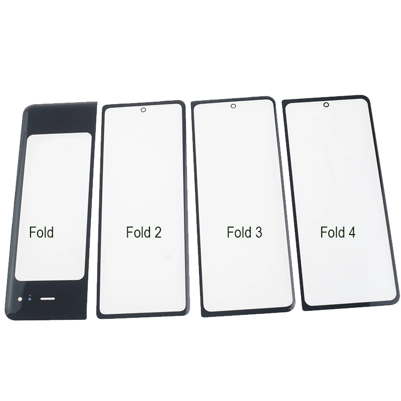 삼성 갤럭시 Z 폴드 6 5 4 3 2 W24 W23 W22 W20 LCD 터치 패널 커버 교체용 상단 스크린 외부 유리 라미네이트 OCA 5개