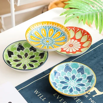 4-Piece Bohemian Plate Set 1