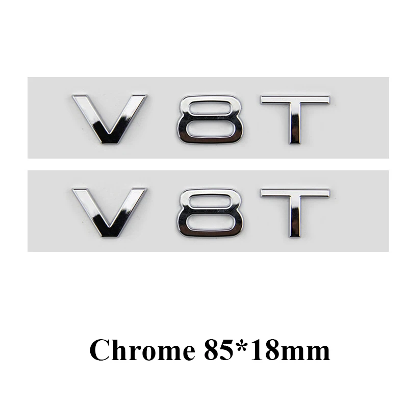 3D V10 V8T V6T Fender Side Emblem Abzeichen Aufkleber