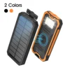 20000mAh Solar Power Bank with Wireless Charging, 2 USB & USB-C Ports, Waterproof & Bright LED Flashlight for Outdoor 1