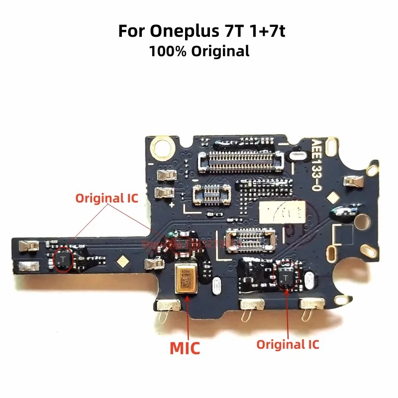 

Original Microphone Connector For Oneplus 7T 1+7T Oneplus7T MIC SD/SIM Card Reader Holder Flex Cable FCB Replacement Parts