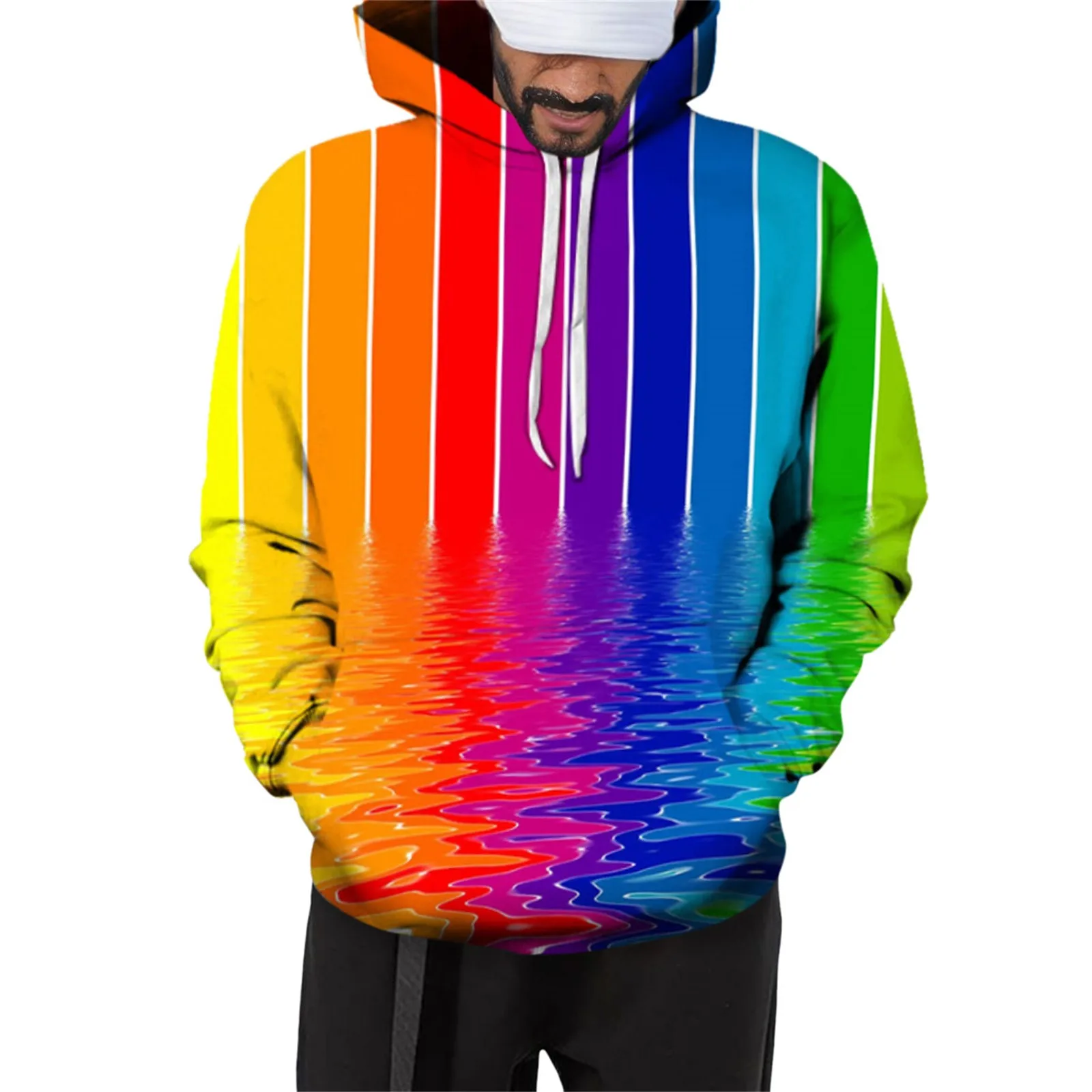 Рисунок 2 - Толстовка Y2k мужская с радужным принтом