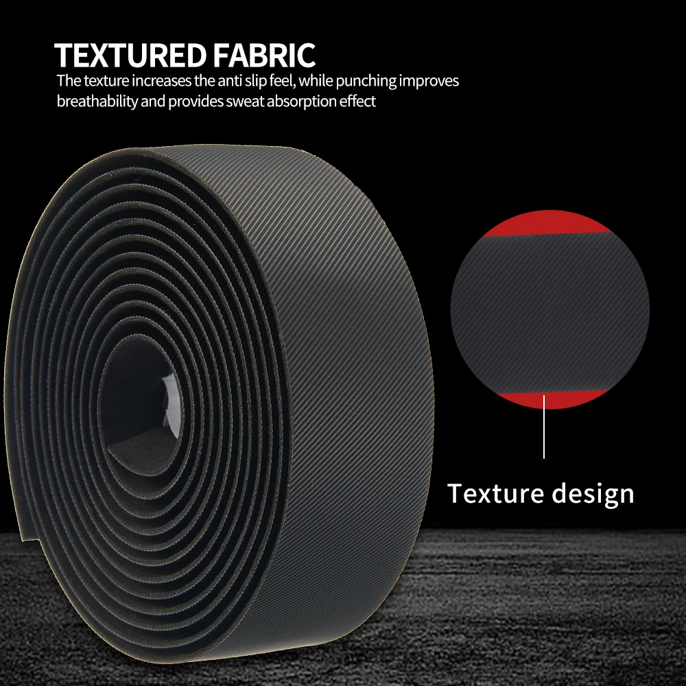 MOTSUV Road Bike Handlebar Tape Bar Bicycle Anti-slip PU Damping EVA Shock Absorption Handle Bar Tape Cycling Wrap End Plug Prat bike handlebar tape