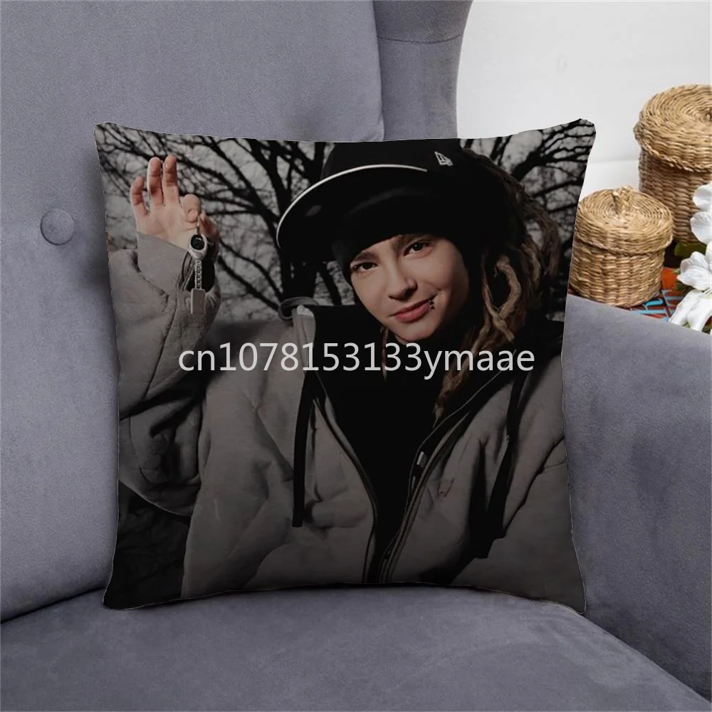 

T-Tom Kaulitzs Cushion Cover Decorative Pillowcases for Pillows Pillow Hugs Pillowcase 40*40 Duplex Printing Cushions Sofa 45*45