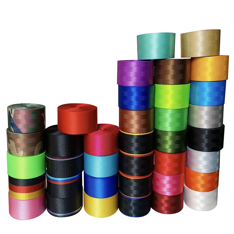 38 Colors 3.6M/Roll Car Modified Seat Belt Webbing Car High-Strength Polyester Seat Safety Belts Accessories