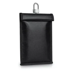 Enhanced RFID Blocking Faraday Pouch - Waterproof & Fireproof Anti - Theft Shield (14x9cm)