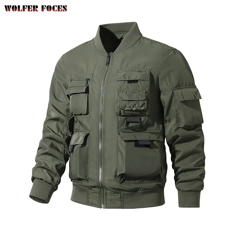 Oversize Jacket Man Coat Jacket Mountaineering Techwear Baseball Heavy Sport Windbreak Cardigan Sportsfor Windbreaker