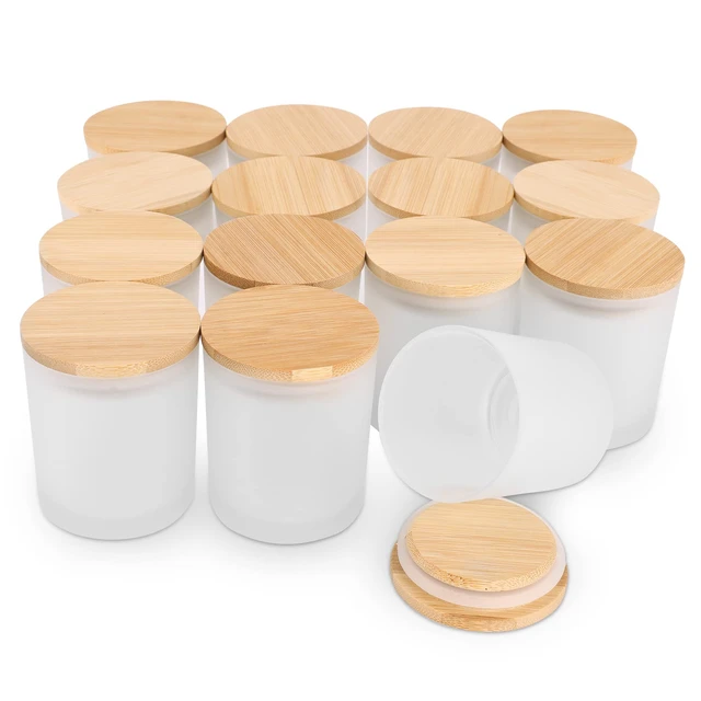 Glass Containers Candle Making  Wooden Candle Jars Container - 3/5pcs  Glass Candle - Aliexpress