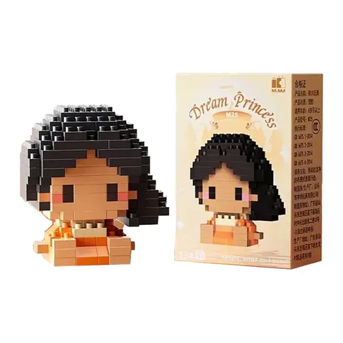 Disney 214 style Winnie LinaBell StellaLou Building Blocks Princess Cartoon Figrues Bricks Children's Assembly Toys Model Gift - Image 39