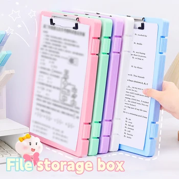 Scatola portaoggetti per cartelle di file A4 Libro di informazioni di grande capacità Classificazione dei soggetti Carta di prova Forniture per ufficio scolastico
