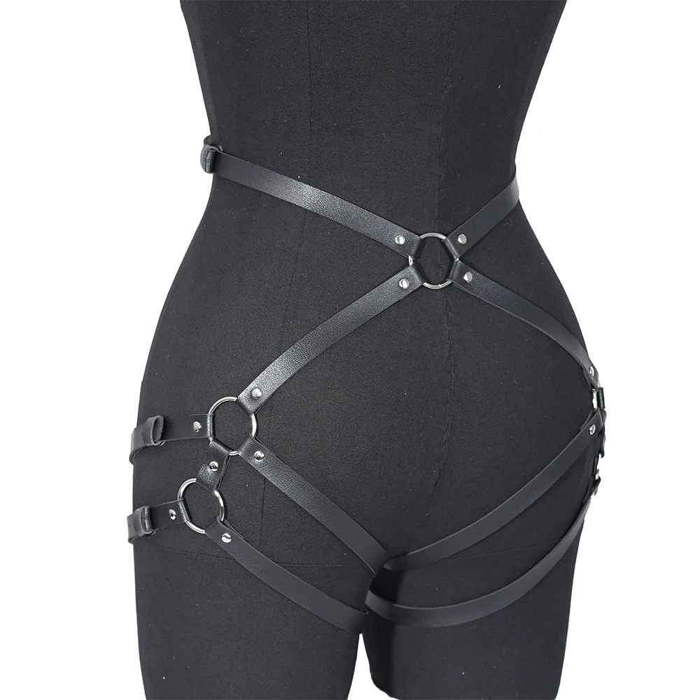 Sexy Been Vrouwen Harnas jarretellegordel Dij Kousenband Seksspeeltjes Bdsm Sex Bondage Harnas Lingerie Gothic Fetish C_voghion.com