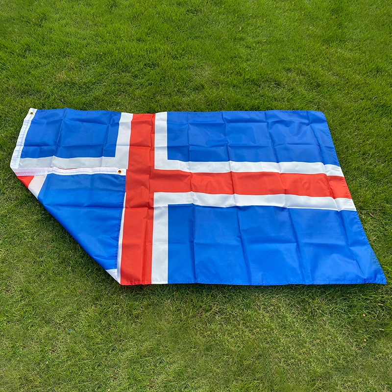 aerxemrbrae  The Iceland Flag Polyester Flag 5*3 FT 150*90 CM High Quality  banner