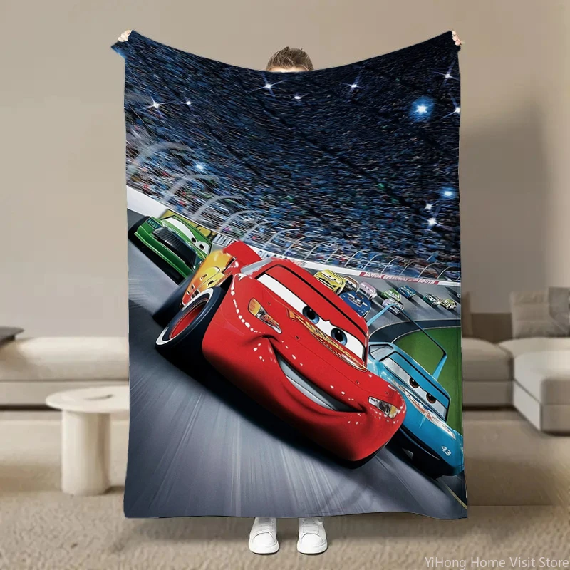Disney Car Lightning Mcqueen Flannel Plush Soft Fluffy Break Nap Blanket Children's Cover Cartoon Blanket Children Anime Blanket 2