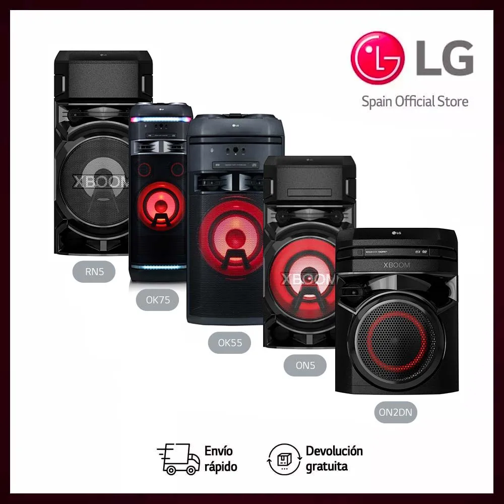 Altavoz Lg Xboom On5alta Potência 400w, Música, Led, Bluetooth, Usb
