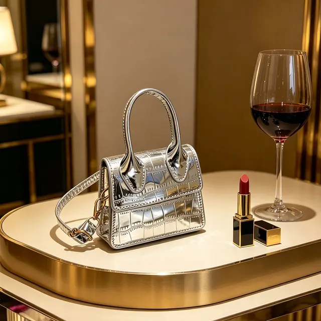 Fashionable Candy Colored Stone Texture Shiny Small Square Bag Flip Cover Shoulder Slanted Bag Lipstick Pouch Daily Commute 4