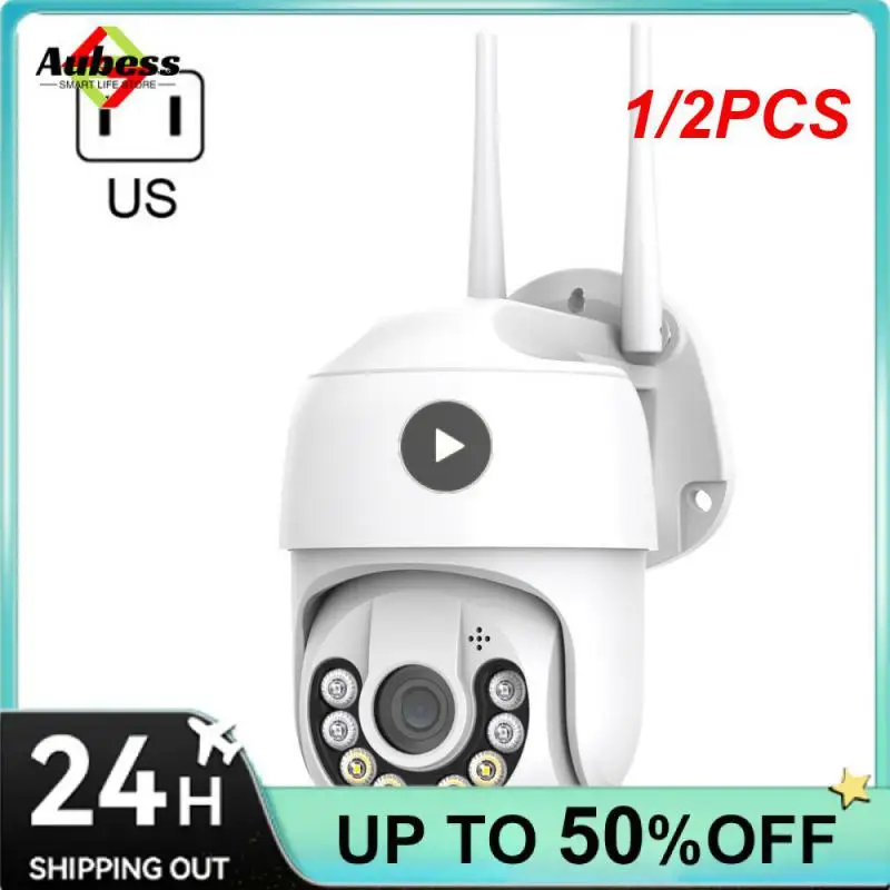 

1/2PCS WIFI IP Camera Outdoor Security Color Night 2MP Wireless Video Surveillance Cameras Smart Human Detection iCsee