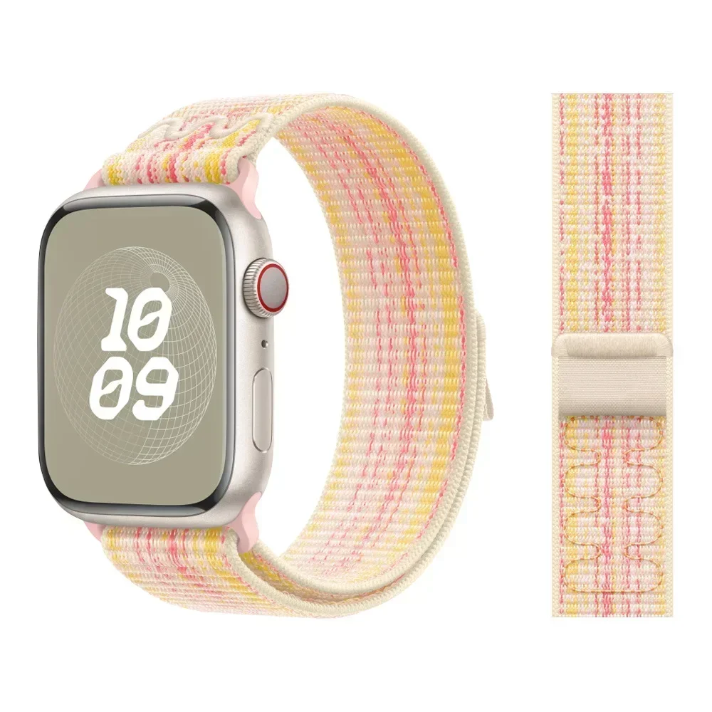 Nylonschlaufe für Apple Watch Armband 45 mm 44 mm 46 mm 40 mm 41 mm 38 mm 42 mm Correa Armband iWatch Serie 6 Se 7 8 9 10 11 ultra2-3 49 mm – Detail 22