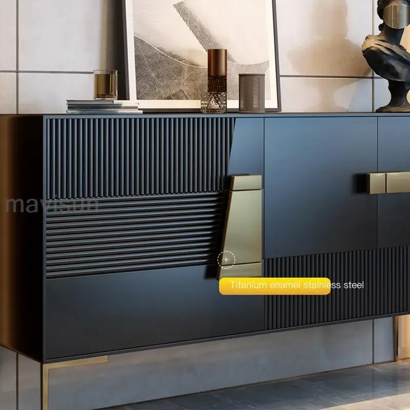 Sideboards Alacena Kitchen Furniture Sideboard Cabinet Display Cabinets Button Credenza Home Vitrinas Dining Room China Black