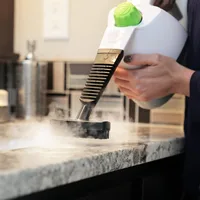 Handheld Steam Cleaner with 6 Accessories Included to Remove Dirt, Grime, Grease, Quick Heat Up Time, White 2