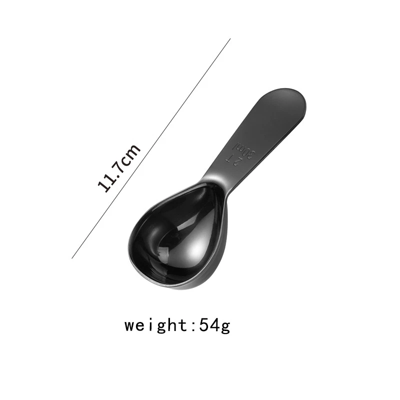 Premium Ergonomic Stainless Steel Coffee Scoops - 1 & 2 Tablespoon Options