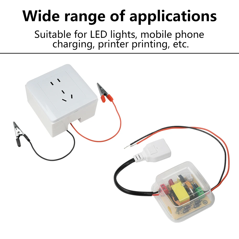 Modulo di Alimentazione da 12V a 220V, Convertitore Inverter 100W con Onda Sinusoidale Pura per Luci LED, Router e Ricarica - Image 3