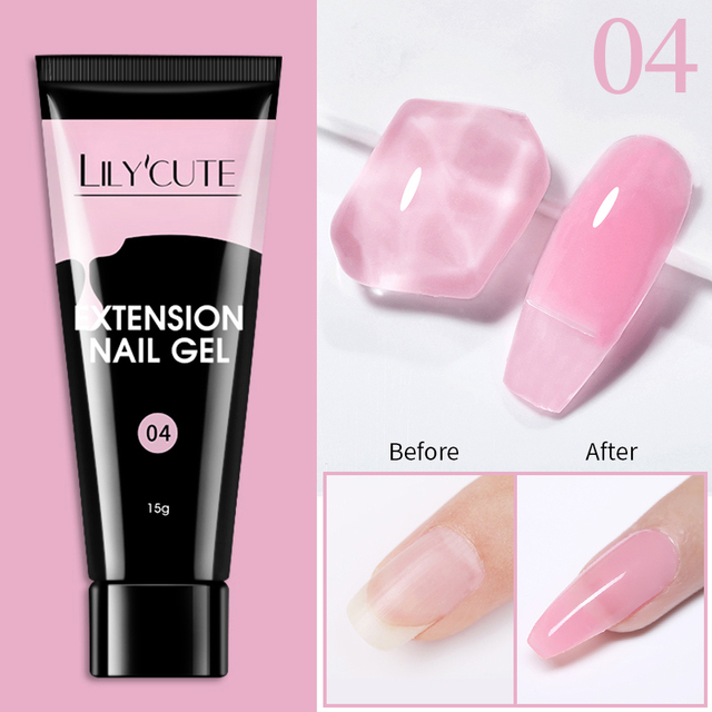 15ml Quick Extension UV Gel Polish Nails Semi Permanent Slip Solution Liquid For Manicure Nail Art Extension Design