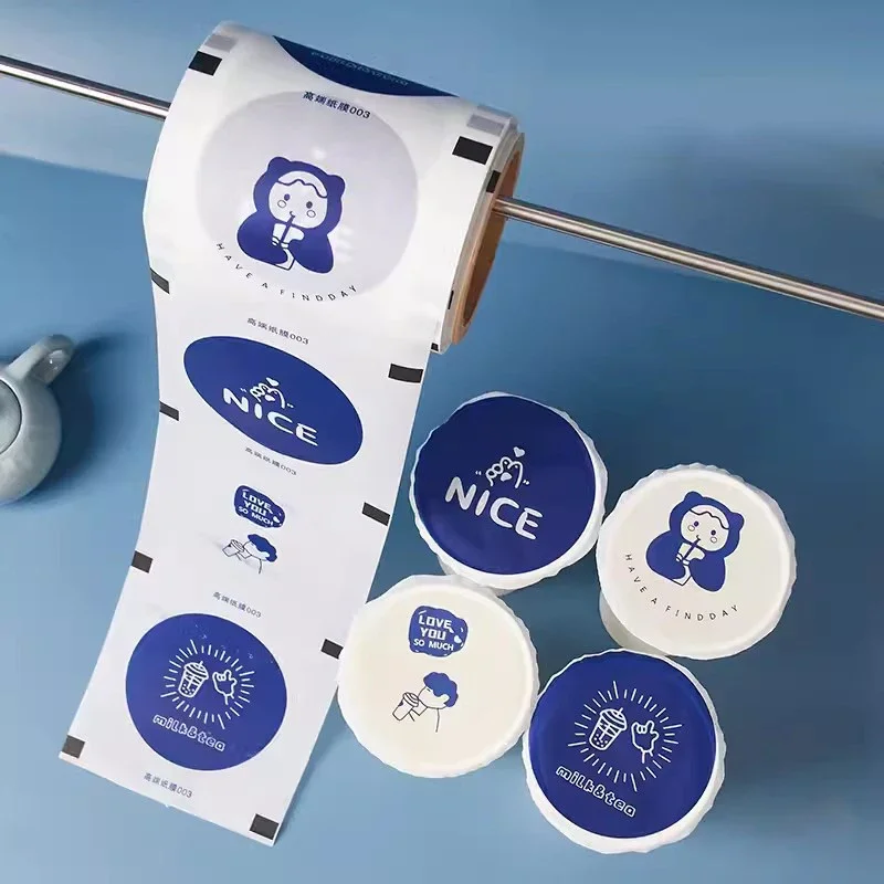 Milk Tea Sealing Film Milk Tea Shop Specific Paper Film Beverage Juice PP Plastic Cup and Paper Cup Universal 1600 Sheets/roll 4