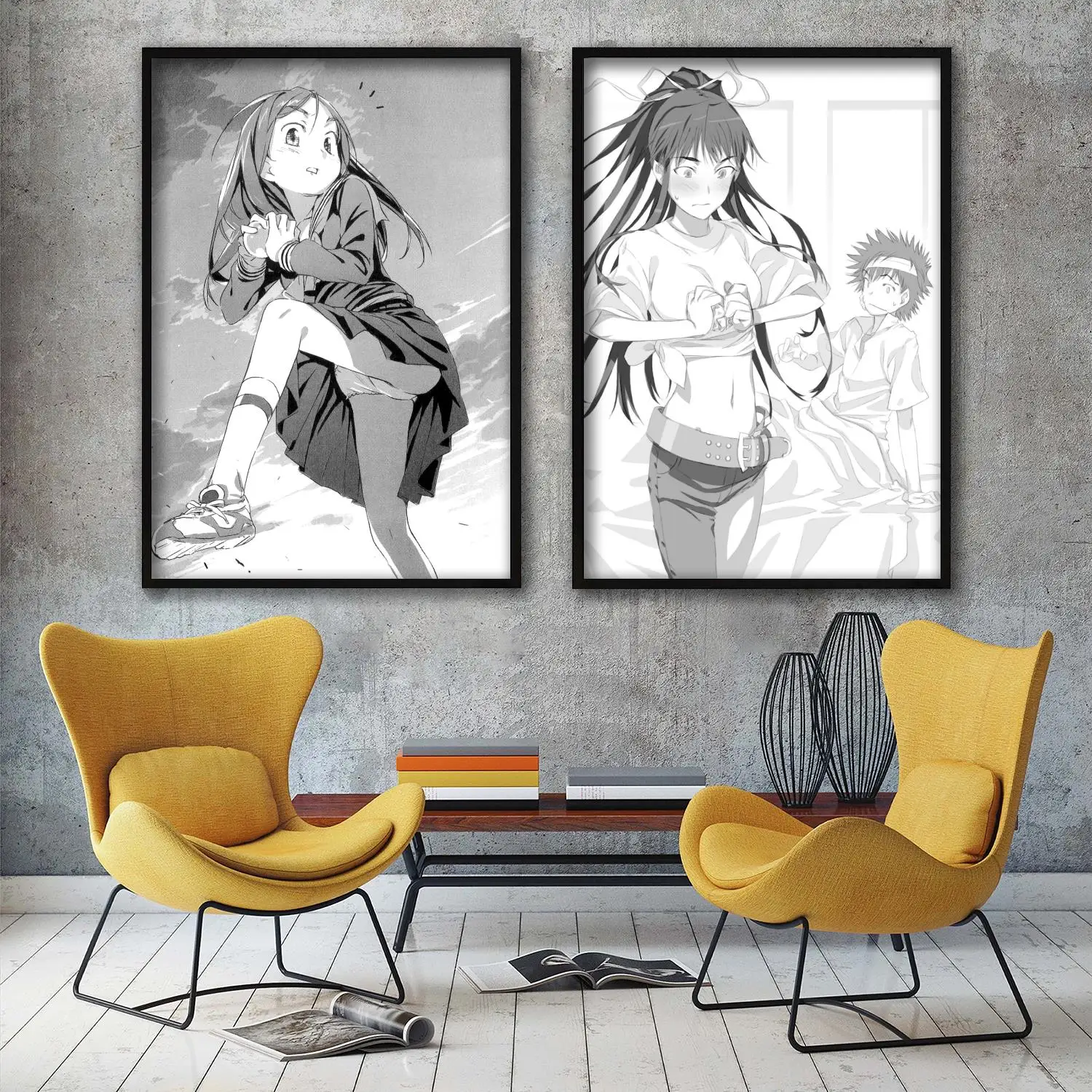 

toaru manga cartoon Decorative Painting Canvas 24x36 Poster Wall Art Living Room Posters Bedroom Painting