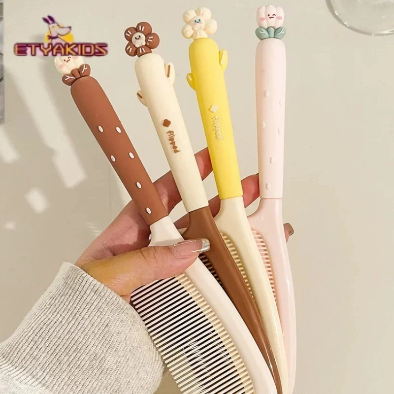 Protable Children Comb Cute Flower Decoration Baby Hairbrush Beauty Hairdressing Combs Student Dormitory Toiletries Hair Care
