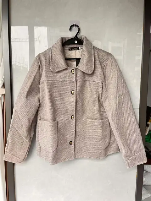 ジャケット・アウター CAEL handmade wool buckle short coat CAEL handmade wool buckle short coat Cael 100% Cashmere Long