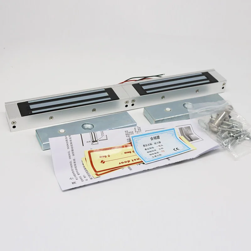 12V Waterdicht Elektrisch Magnetisch Elektromagnetisch Deurslot 280 600lbs Voor Toegangscontrolesysteem Het Slot Van De Greep Kracht Magnetische Deur Openlucht En Binnen