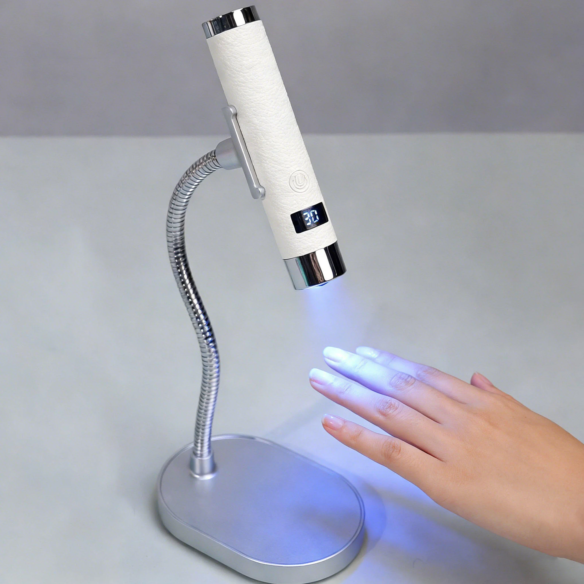 AI 스마트 센서 LED 플라스틱 미니 네일 램프 휴대용 충전식 핸드헬드 자동..