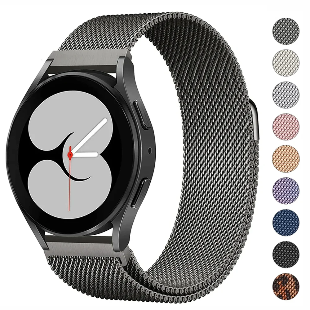 Elegant Milanese Magnetic Watch Strap, 22mm/20mm - Premium Mesh Band