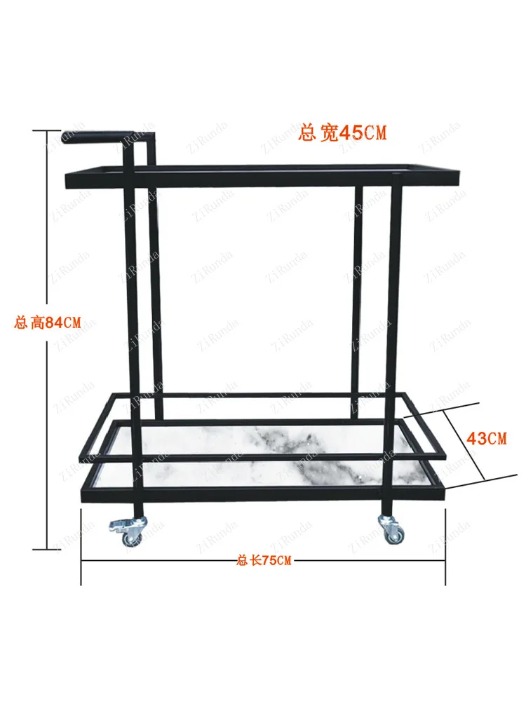 *Restaurant delivery trolley Mobile trolley Dessert fruit tray cart
