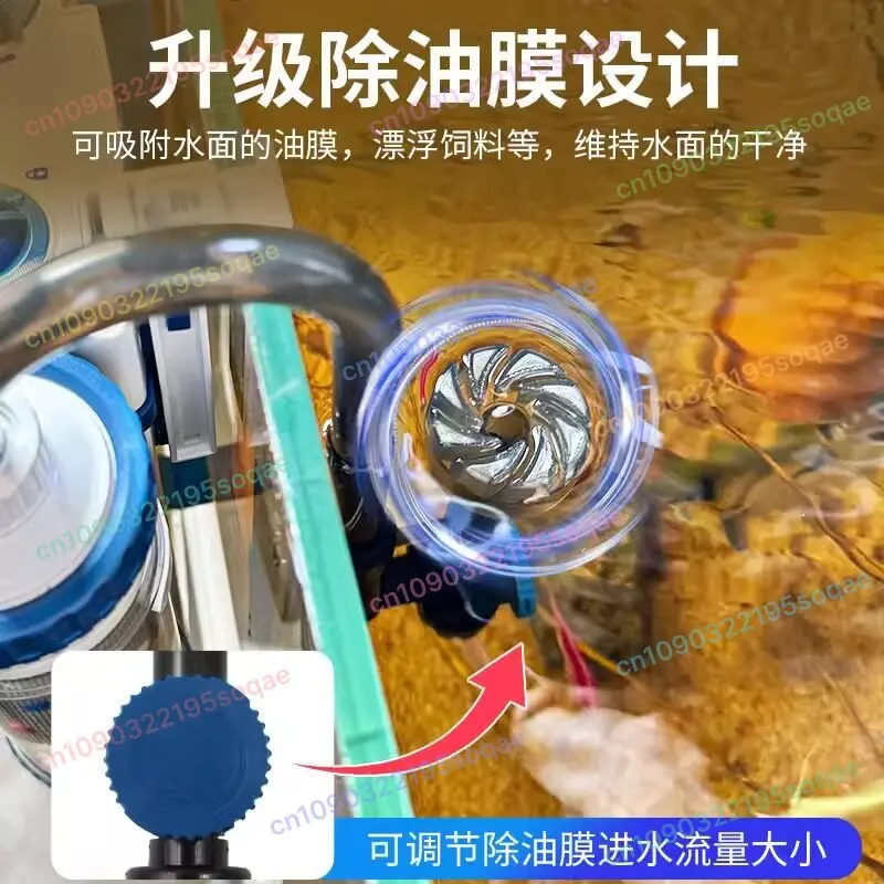 어항 물고기 탱크 YBF-500 외부 벽걸이형 필터 무소음 물 순환 정화 필터 (수족관용)