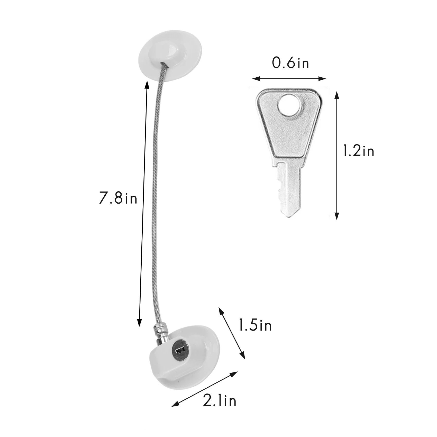 2 Pcs Fridge Lock, Refrigerator Lock for Children, Mini Fridge Locks for  Kids, Freezer Lock, Used in Refrigerator Door