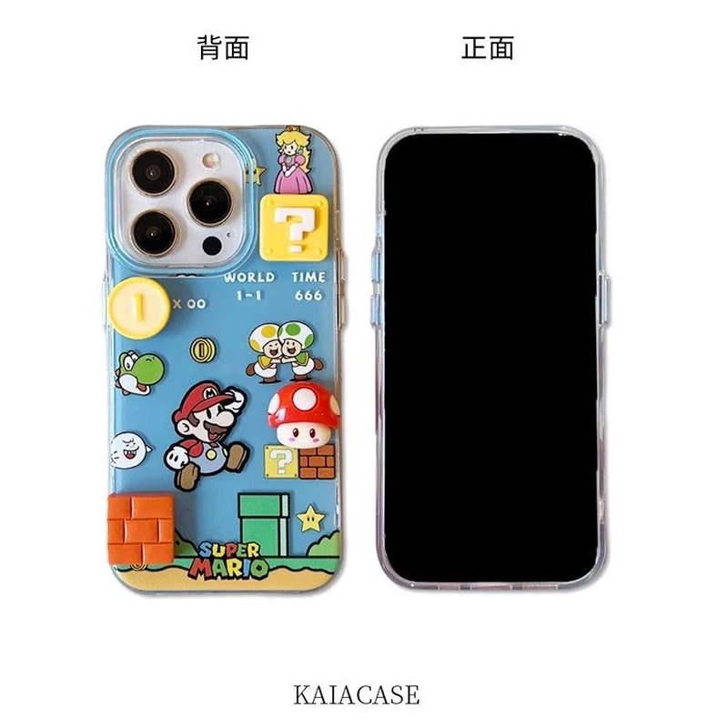 Cute 3D Cartoon White Acrylic Phone Case Cover