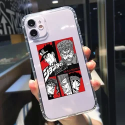 JoJo's Bizarre Adventure Clear Anime Phone Case - Soft Cover Coque for SE2 SE3 or 7 8 (Style 7)